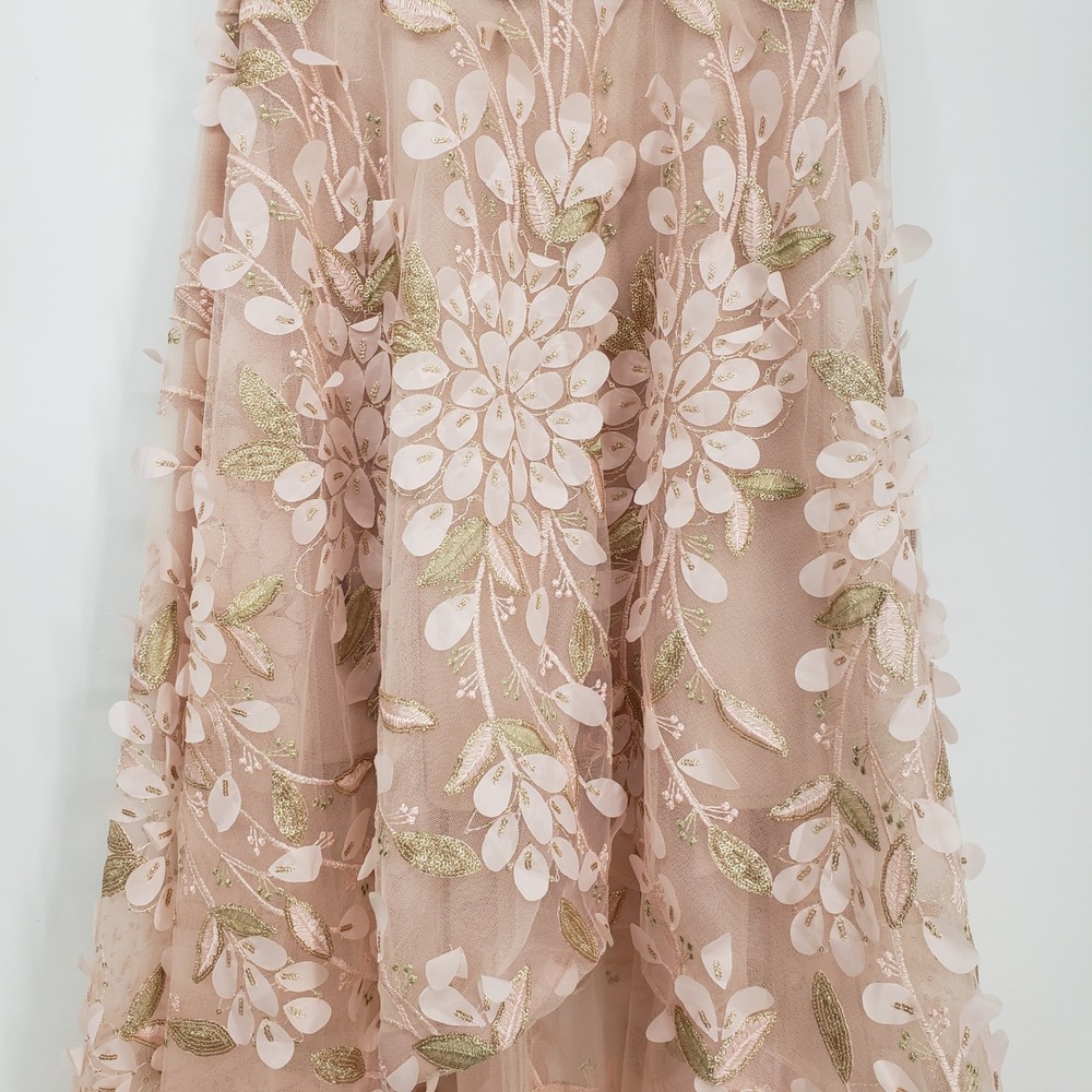 XSCAPE Embroidered Gown Formal Evening Dress Special Occasion Size 6 Blush Pink - Picture 9 of 15